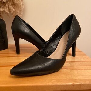 Franco Sarto Black Leather Heels